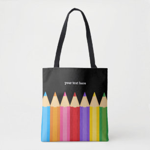Pencil colours tote bag
