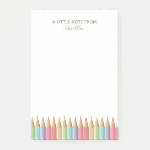 Pencil Crayon Teacher's Notepad