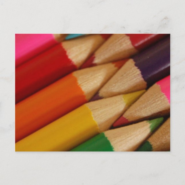 Pencil Crayons Postcards (Front)