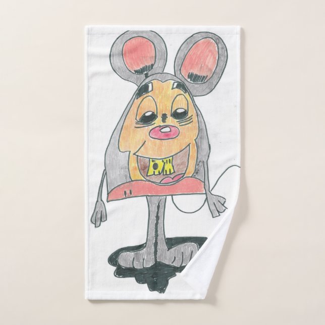 Pencil drawing hand towel (Hand Towel)