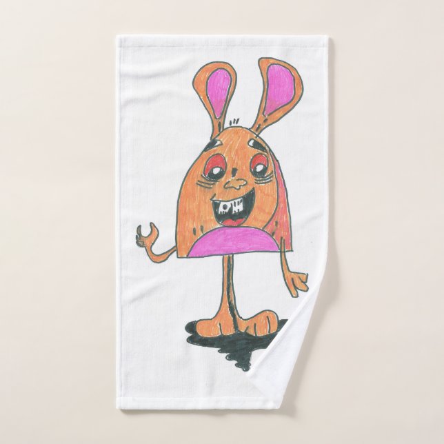 pencil drawing handtowel hand towel (Hand Towel)