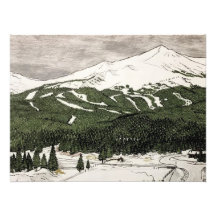 Pencil Drawing Of Breckenridge, CO