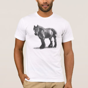 Pencil Drawing of Draught Horse T-Shirt