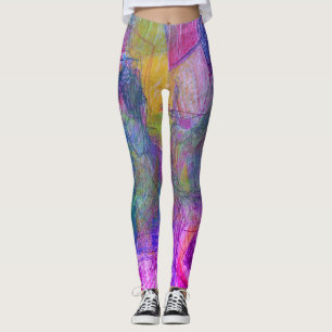 Pencil Drawing of Faces on These Customised Tight Leggings
