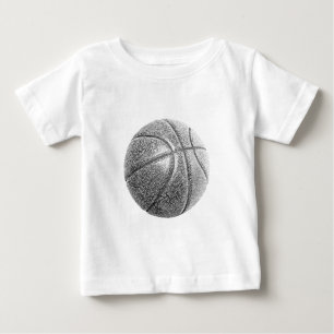 Pencil Effect Basketball Baby T-Shirt