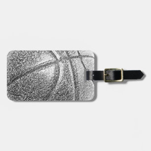 Pencil Effect Basketball Luggage Tag