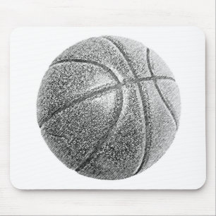 Pencil Effect Basketball Mouse Mat