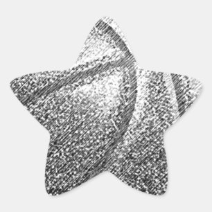 Pencil Effect Basketball Star Sticker