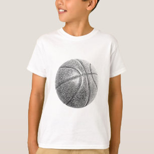 Pencil Effect Basketball T-Shirt