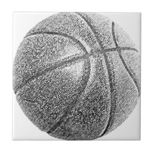 Pencil Effect Basketball Tile