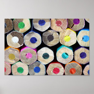 Pencil Ends by Petr Kratochvil poster