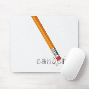 Pencil Eraser With Cancer Text Mouse Mat