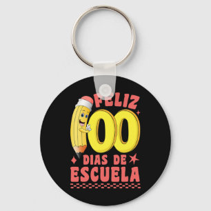 Pencil Feliz 100 Dias De Escuela Groovy 100 Days S Key Ring