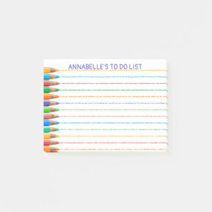 Pencil Lines To Do List Personalise Notepad