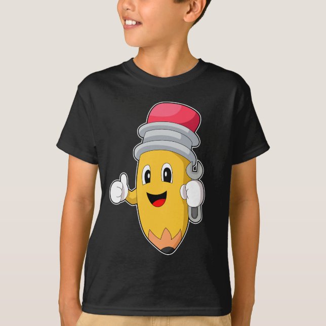 Pencil Mechanic Wrench T-Shirt (Front)