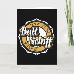Pencil Neck Adam Bull Schiff Shirt Retro Trump Bul Card