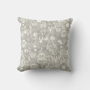 pencil pinatas ivory cushion