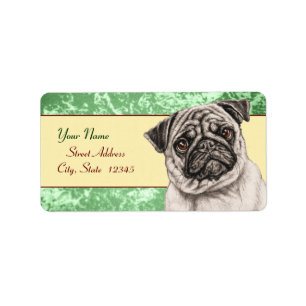 Pencil Pug Label