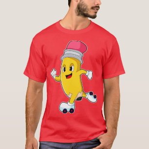 Pencil Roller skates Inline skating T-Shirt