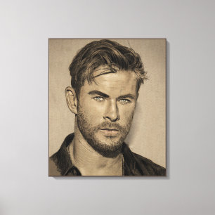 Pencil Sketch Drawing Canvas Print