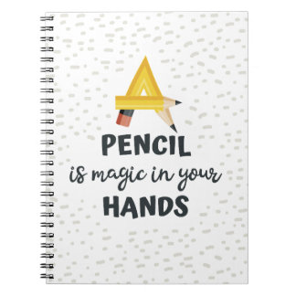 Pencil Sketch Spiral Photo Notebook