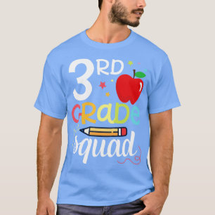 Pencil Student Teacher Happy Back To School 3rd Ga T-Shirt