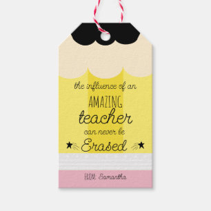 Pencil Teacher Appreciation Gift Tags