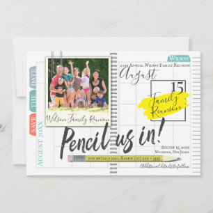 Pencil Us In Bullet Journal Family Reunion Save The Date