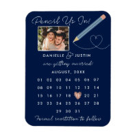 "Pencil Us In" Modern Calendar Save the Date