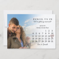 Pencil Us In Save the Date August 2024 Calendar