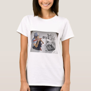 Pencil Vs Camera - 3D Art - Photographer T-Shirt