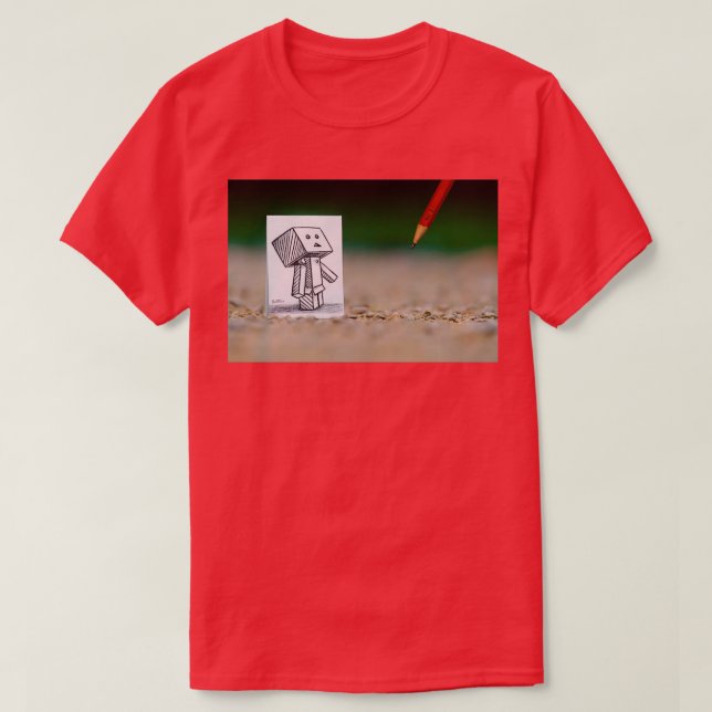 Pencil Vs Camera Arts T-Shirt (Design Front)