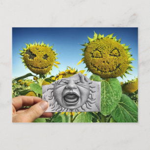 Pencil Vs Camera - Baby Scream Postcard