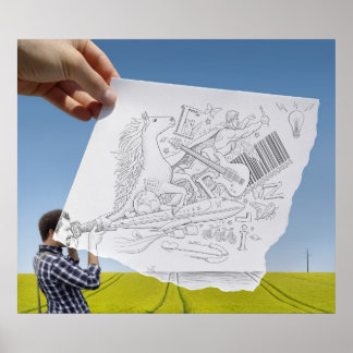 Pencil Vs Camera - Inspiration Poster