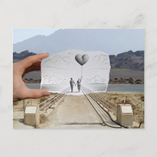 Pencil Vs Camera - Lovers Postcard