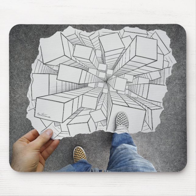 Pencil Vs Camera - Vertigo Mouse Mat (Front)