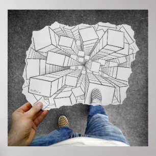 Pencil Vs Camera - Vertigo Poster