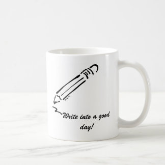 pencil, Write into a good day! Coffee Mug