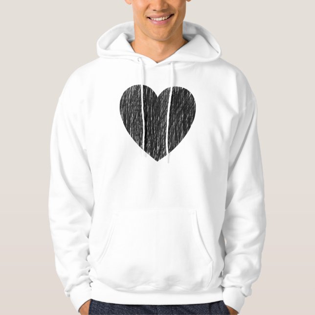 Pencilled in - Black Hoodie (Front)