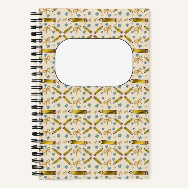 Pencils and ribbons Notebook (Front)