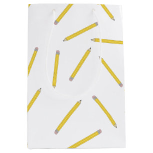 Pencils Down Back to School Supplies First Day Medium Gift Bag