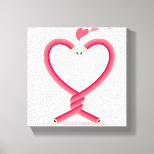 Pencils in Love Canvas Print