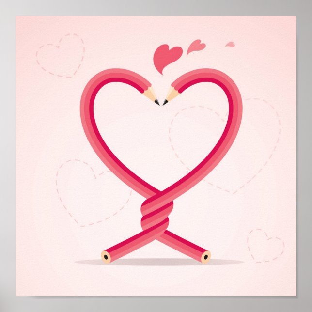 Pencils in Love Poster (Front)