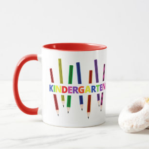 Pencils Kindergarten Teacher Mug