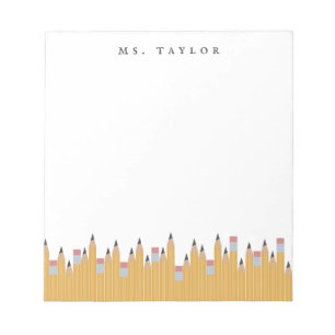 Pencils Personalised Notepad