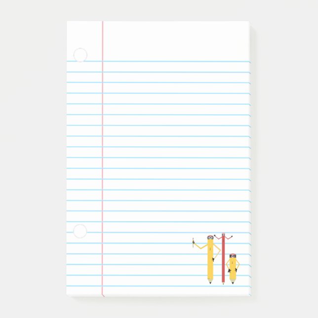 Pencils Post Post-it Notes (Front)