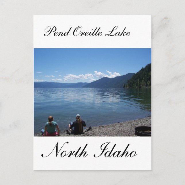 Pend Oreille Lake, North Idaho Postcard (Front)