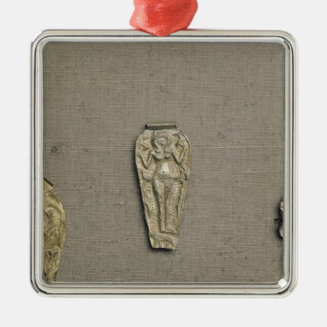 Pendant depicting Astarte, goddess of fertility Metal Tree Decoration (Front)