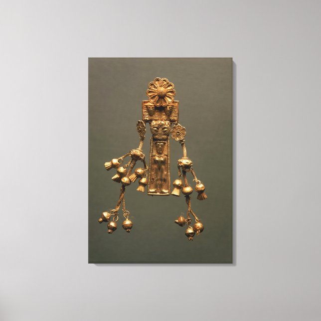Pendant, from the Camiros necropolis, c.630-620 BC Canvas Print (Front)