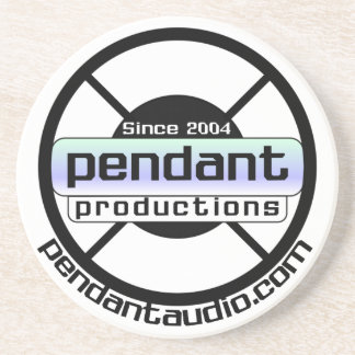 Pendant logo coaster